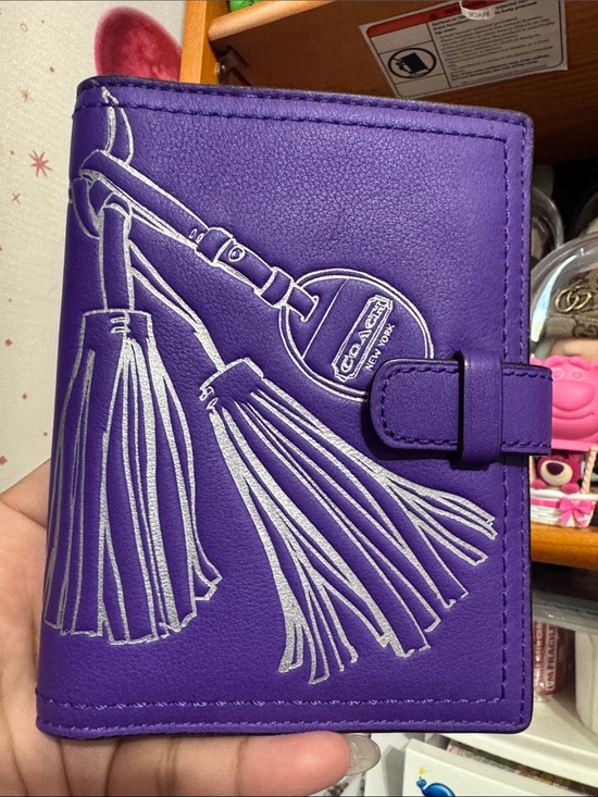 Coach Accessories - Coach passport holder with Tassel Motif